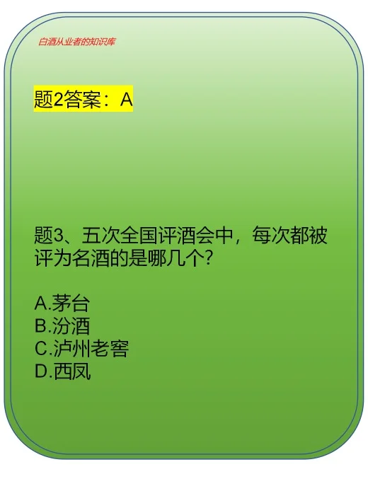 白酒从业者应该知道的白酒知识（题1~10）