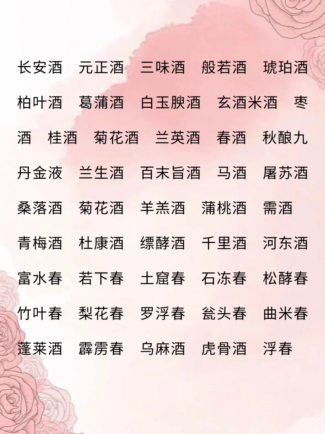 小说素材｜小说灵感“酒的名字”