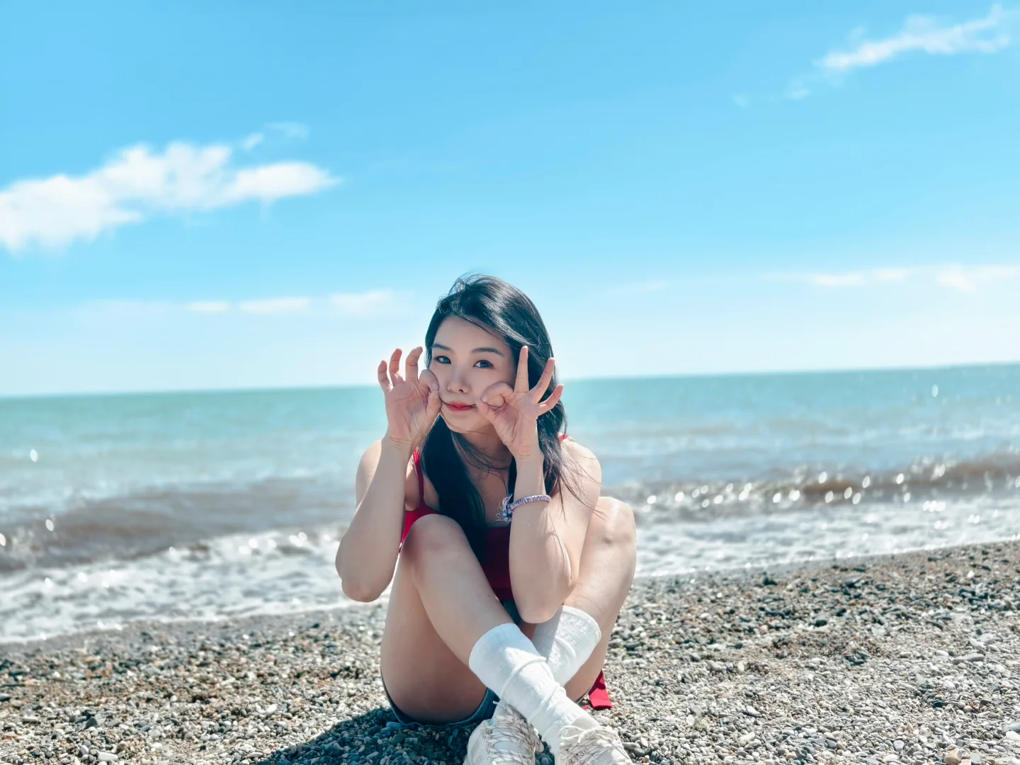 超爱活力满满的自己。