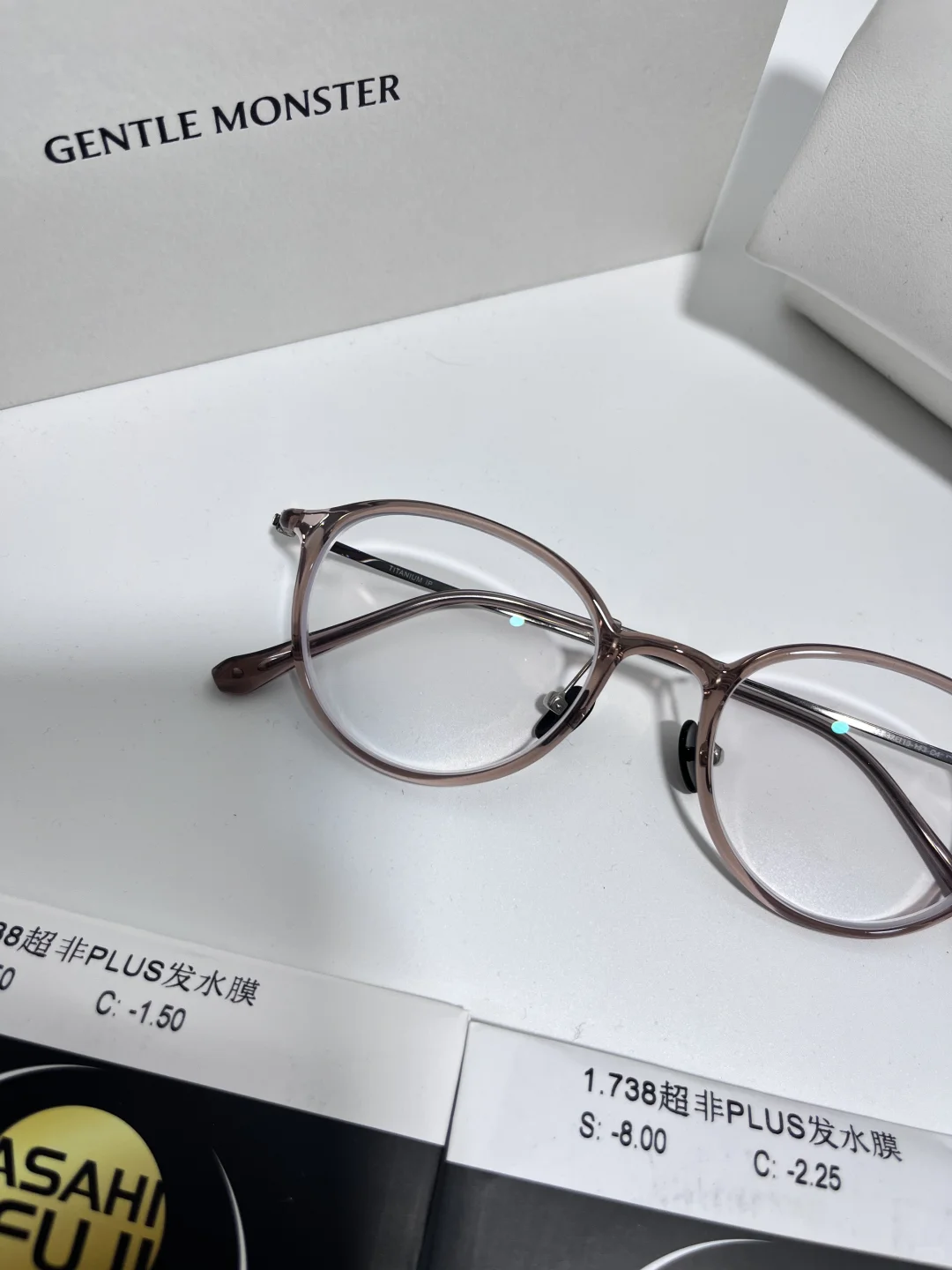 1.74朝日富士镜片双非镜片是懂高度数的❣️