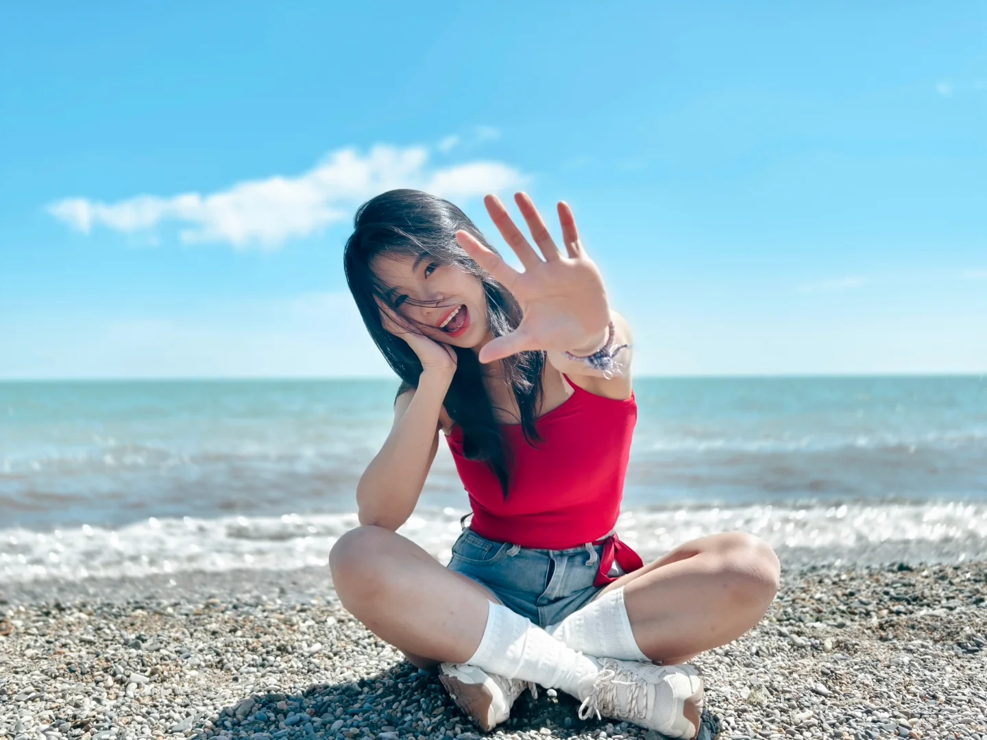 超爱活力满满的自己。