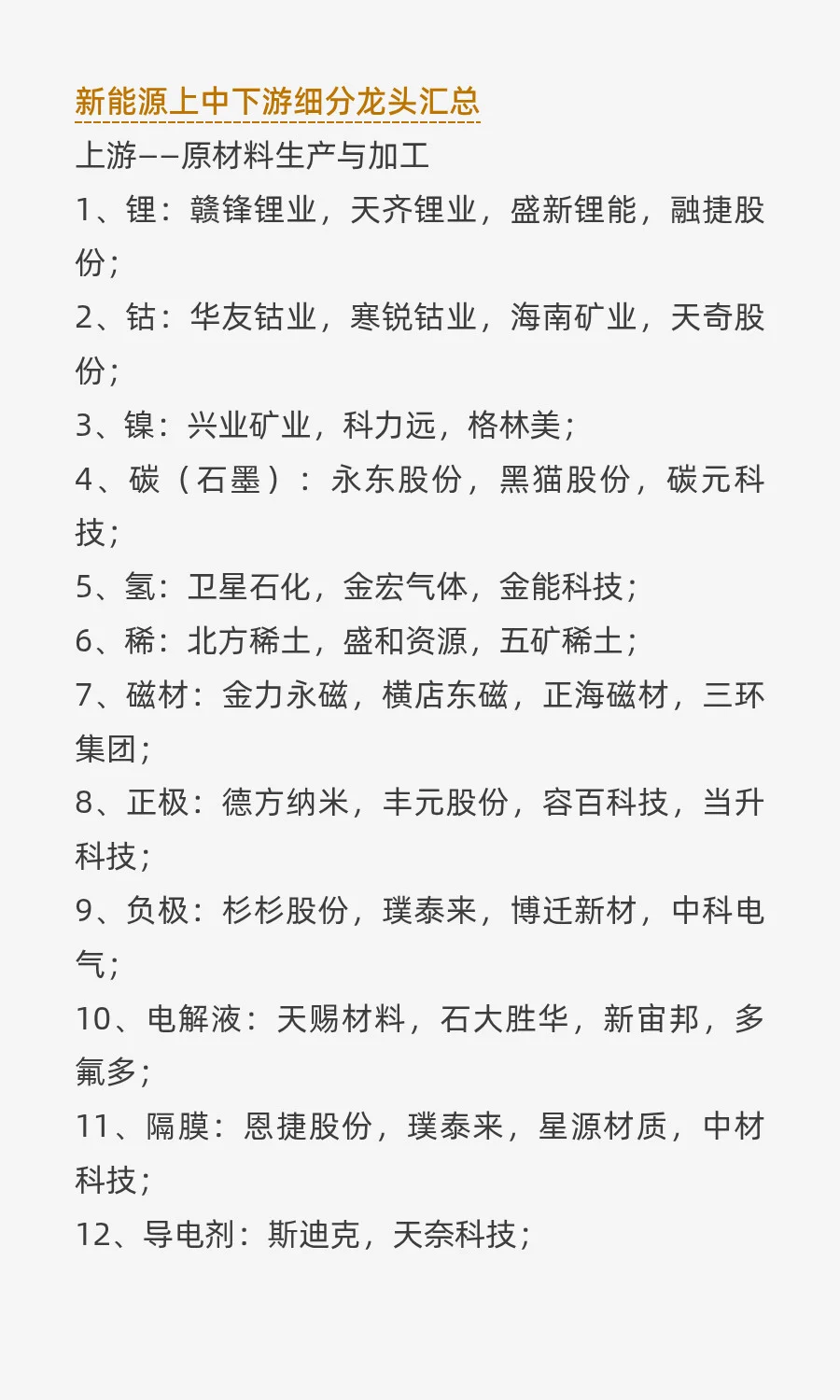 ?2025 A股细分龙头汇总《完整版》（1）