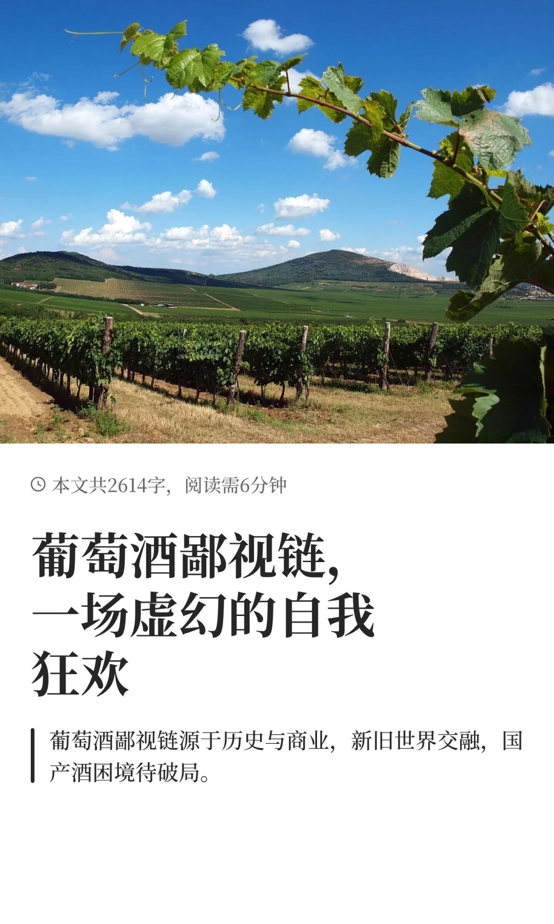 葡萄酒鄙视链，一场虚幻的自我狂欢