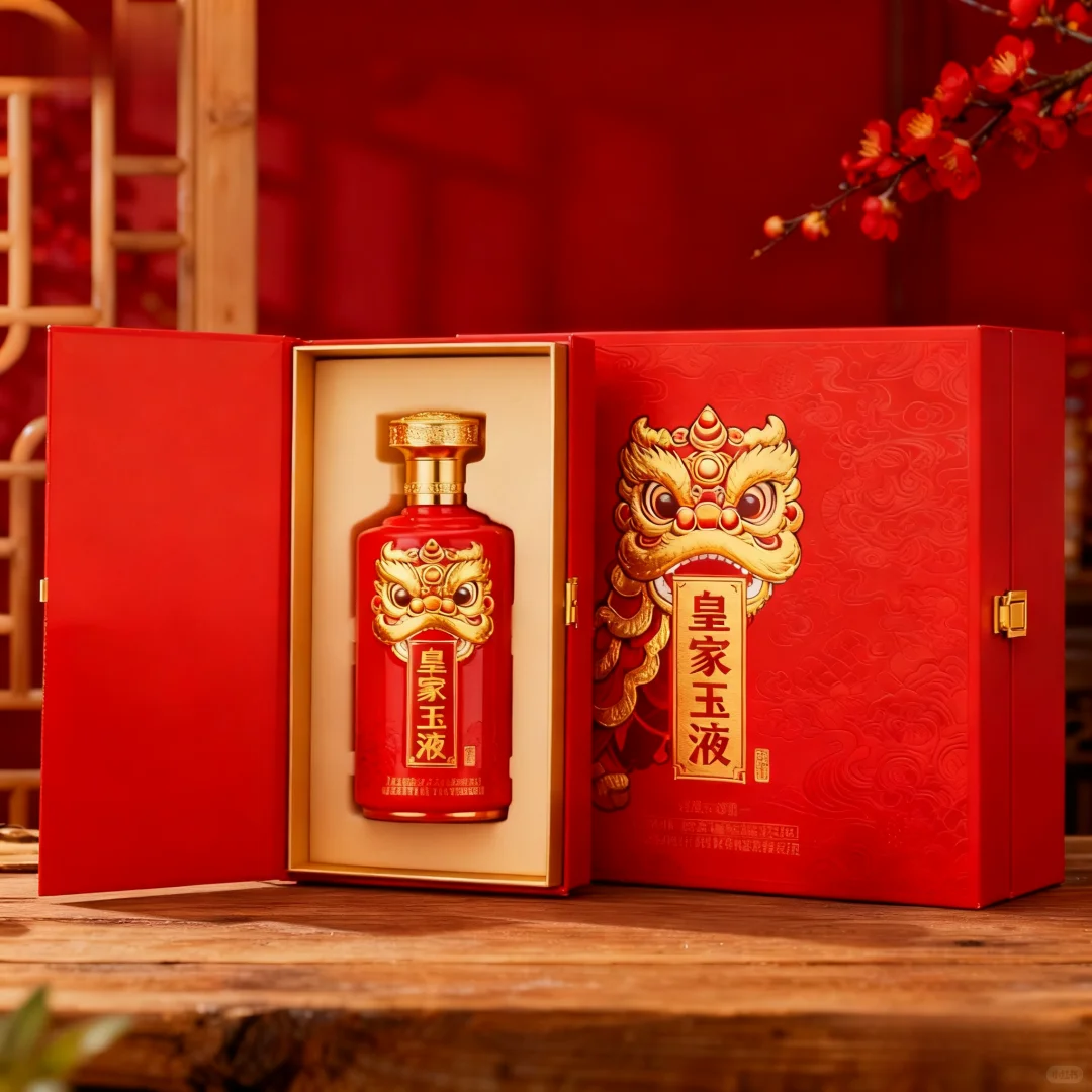 “醒狮贺岁” 系列酒水包装设计