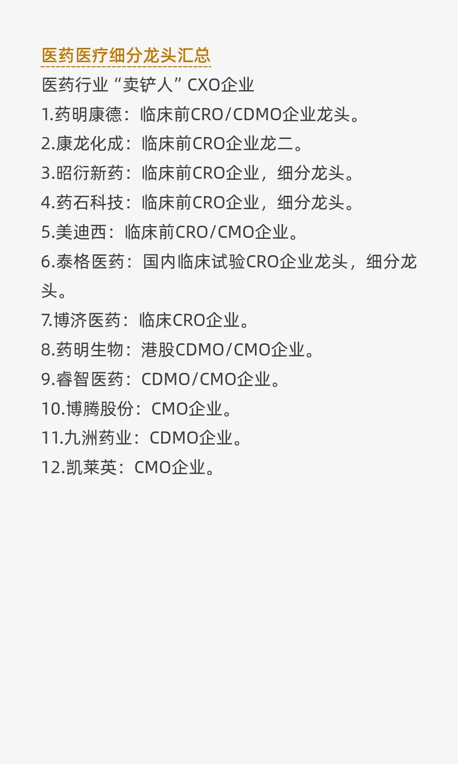 ?2025 A股细分龙头汇总《完整版》（1）