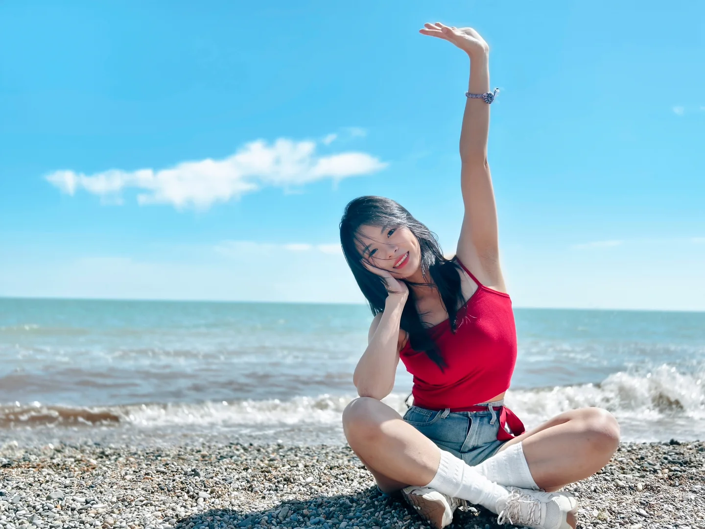 超爱活力满满的自己。