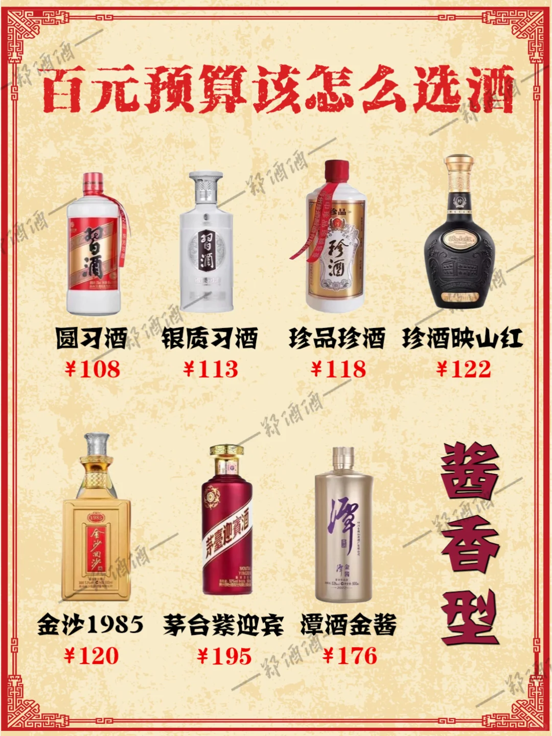 百元宝藏白酒大搜罗！性价比之王！