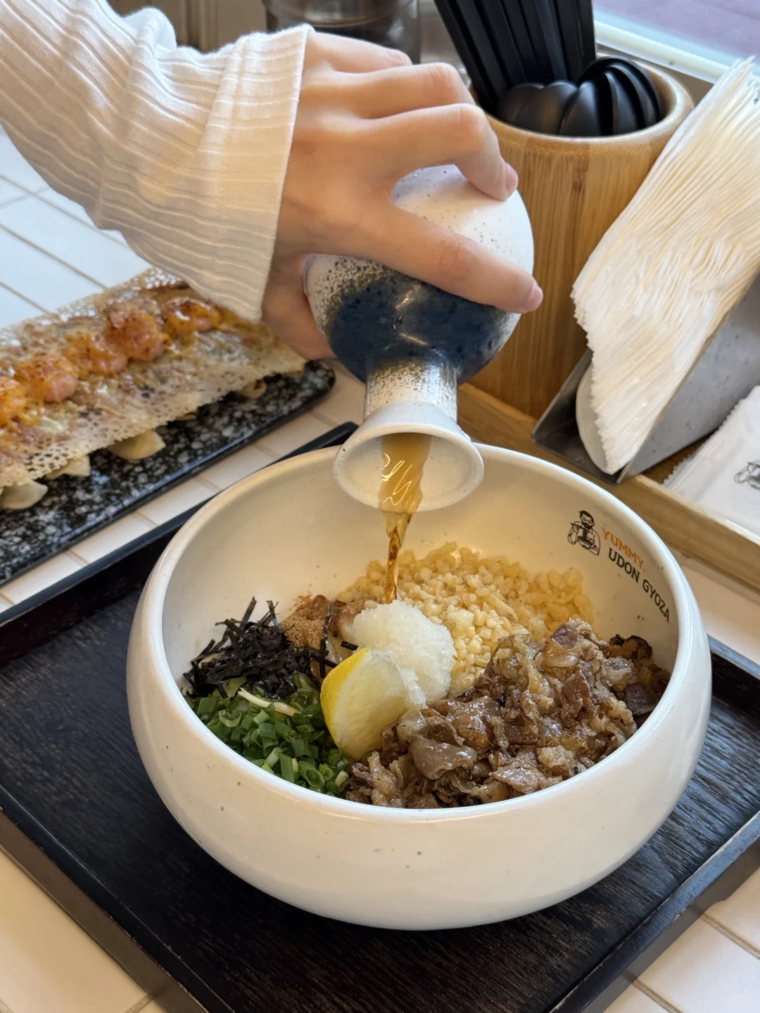 终于吃到这家宽面乌冬!