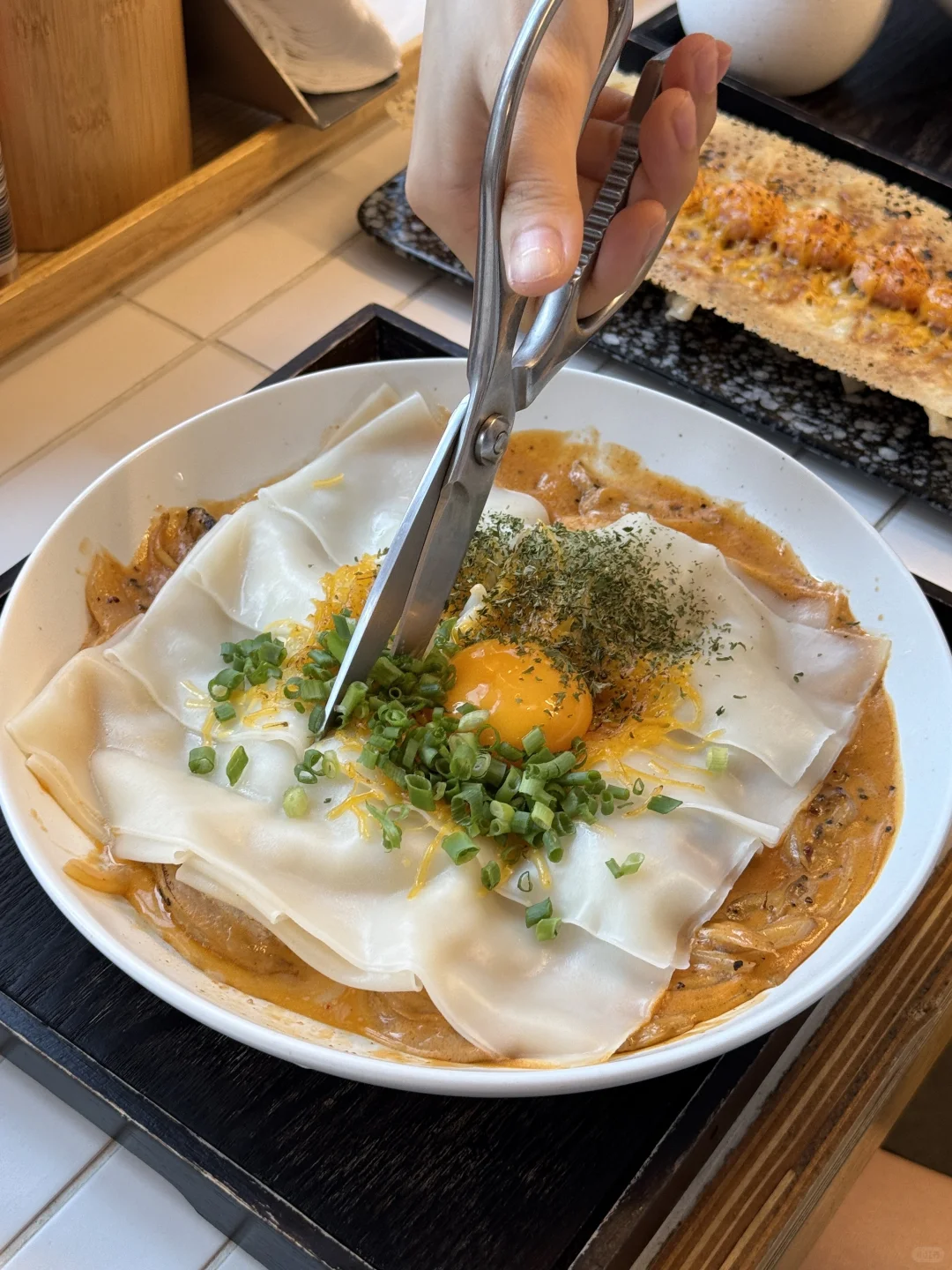 终于吃到这家宽面乌冬!