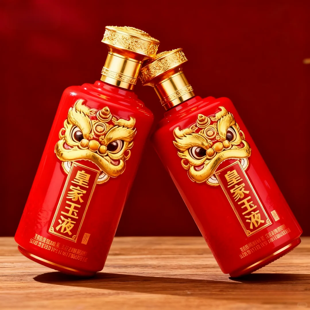 “醒狮贺岁” 系列酒水包装设计