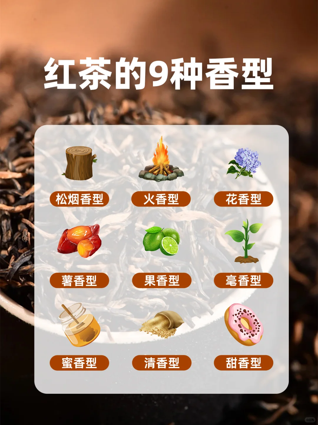 红茶有9种常见香型，你喝的红茶是什么香？