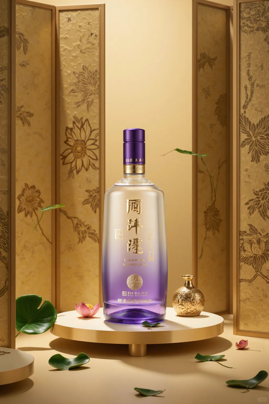 AIGC丨国风类新中式白酒场景直出