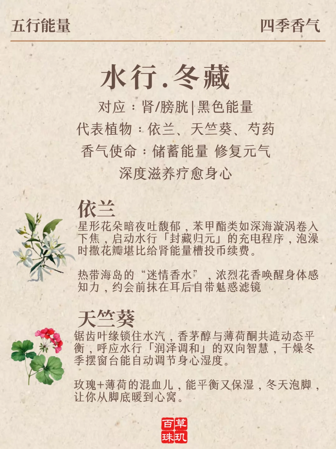 五行香气→四季香味提升你的能量场