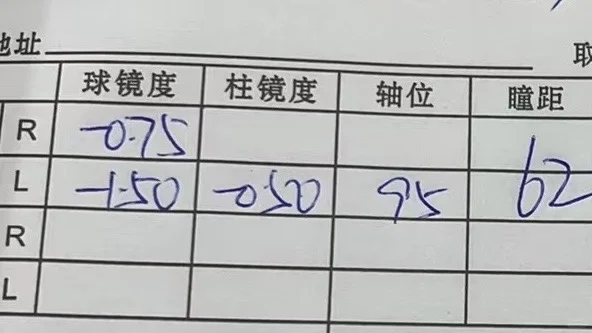 有好心小宝帮我看看美瞳度数吗