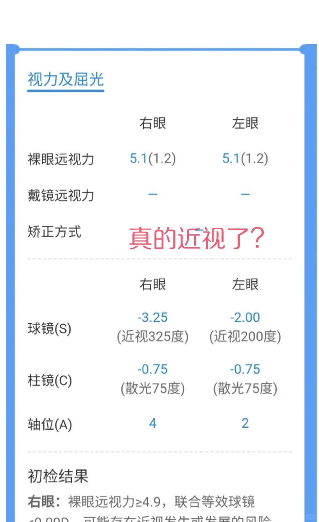 裸眼5.1近视居然300度学校筛查到底准不准？