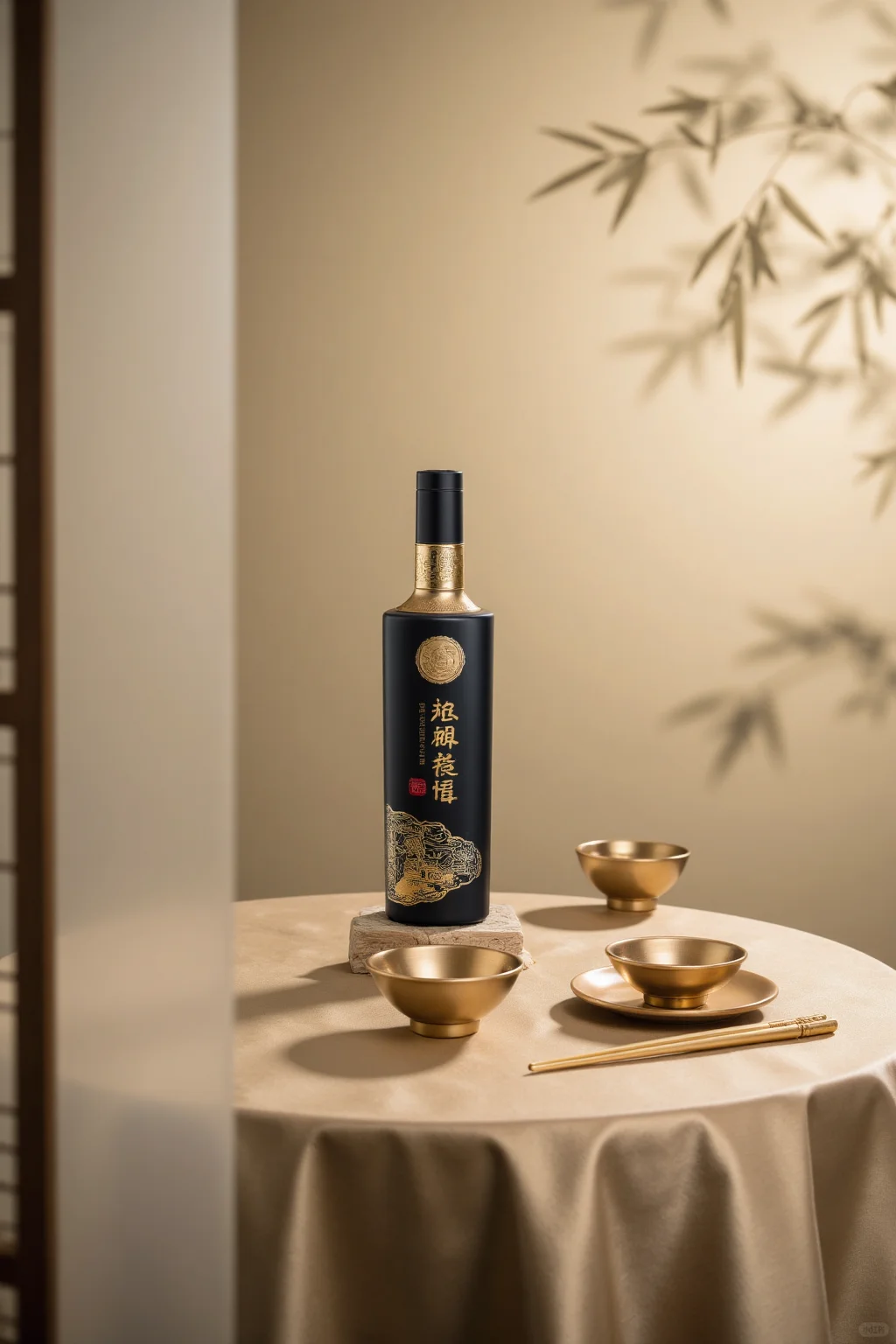 AIGC丨国风类新中式白酒场景直出