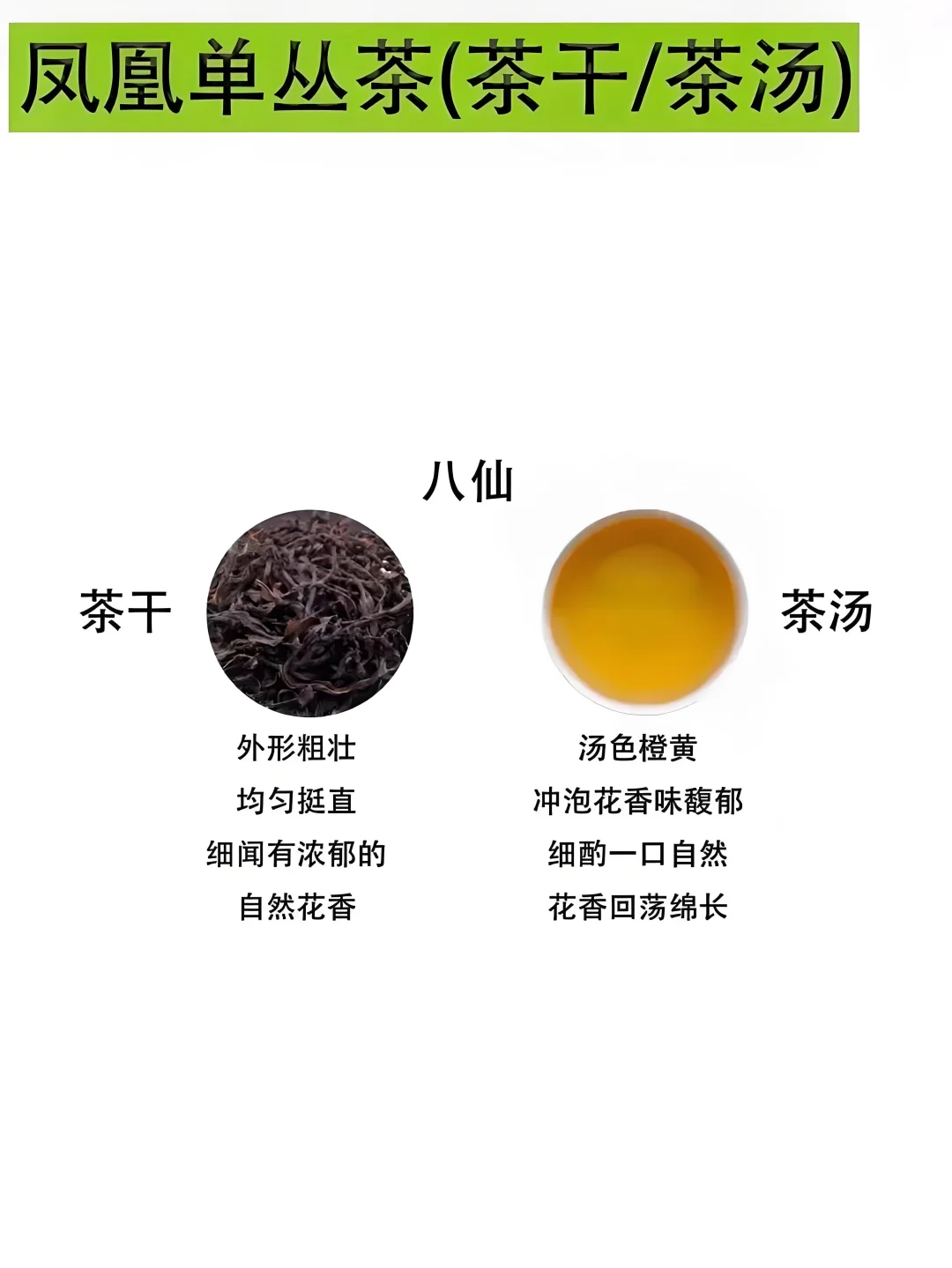 凤凰单丛9大经典香型简介