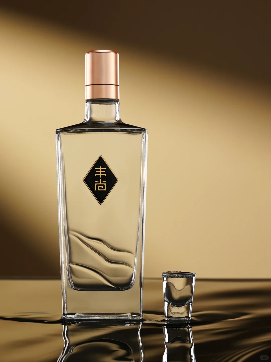 如何用浅水缸拍摄高级感白酒（附场景）