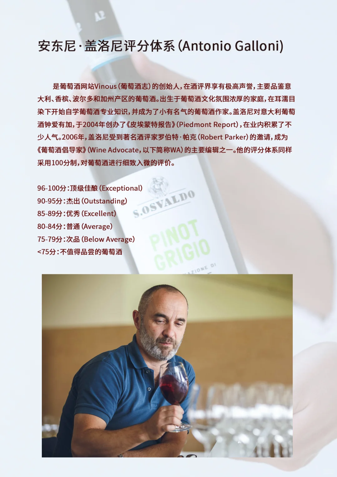 葡萄酒常见评分