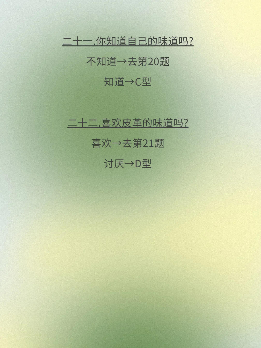 超准！测出你的香气人格！