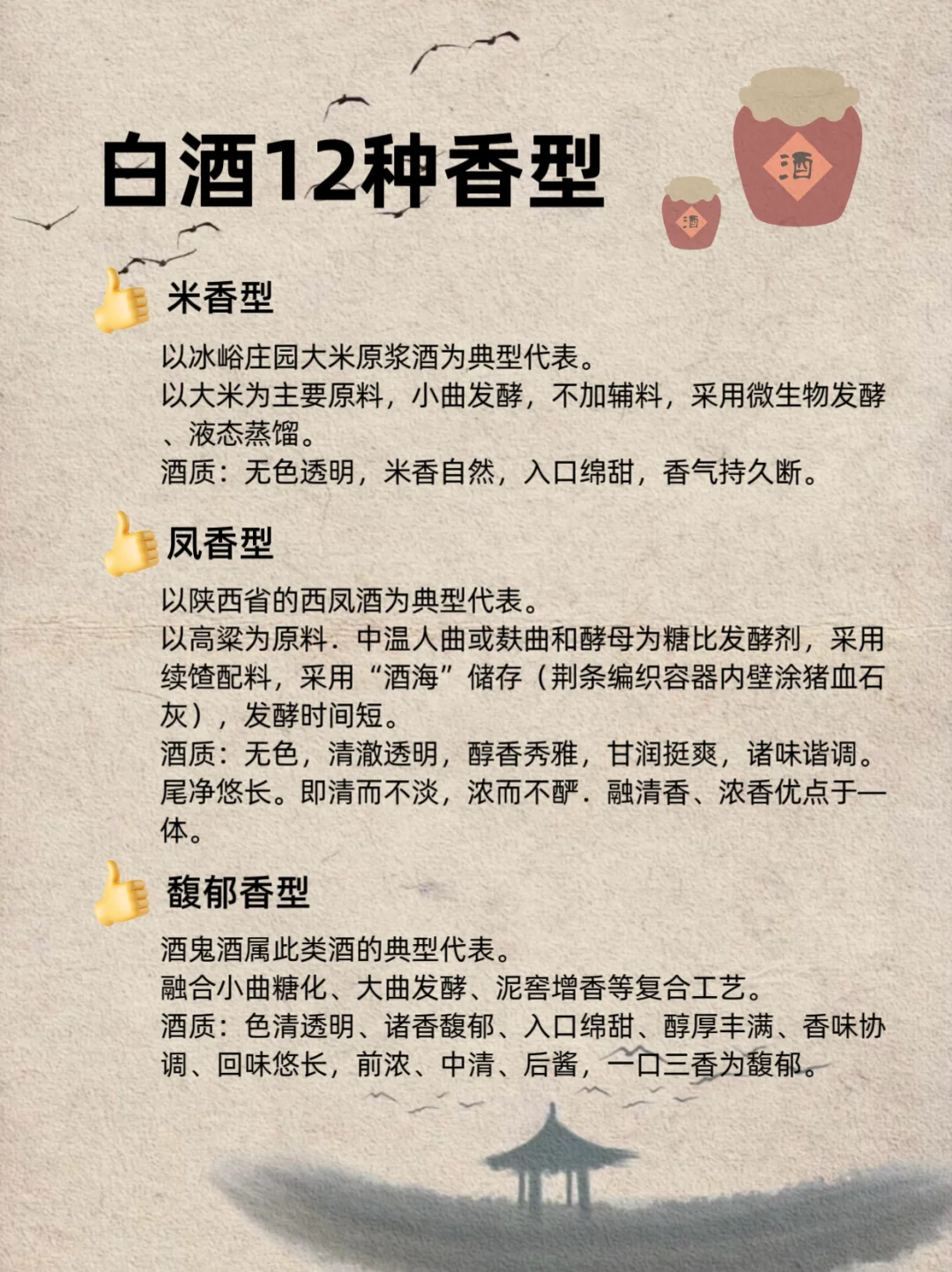 白酒的十二大香型盘点来啦！！！