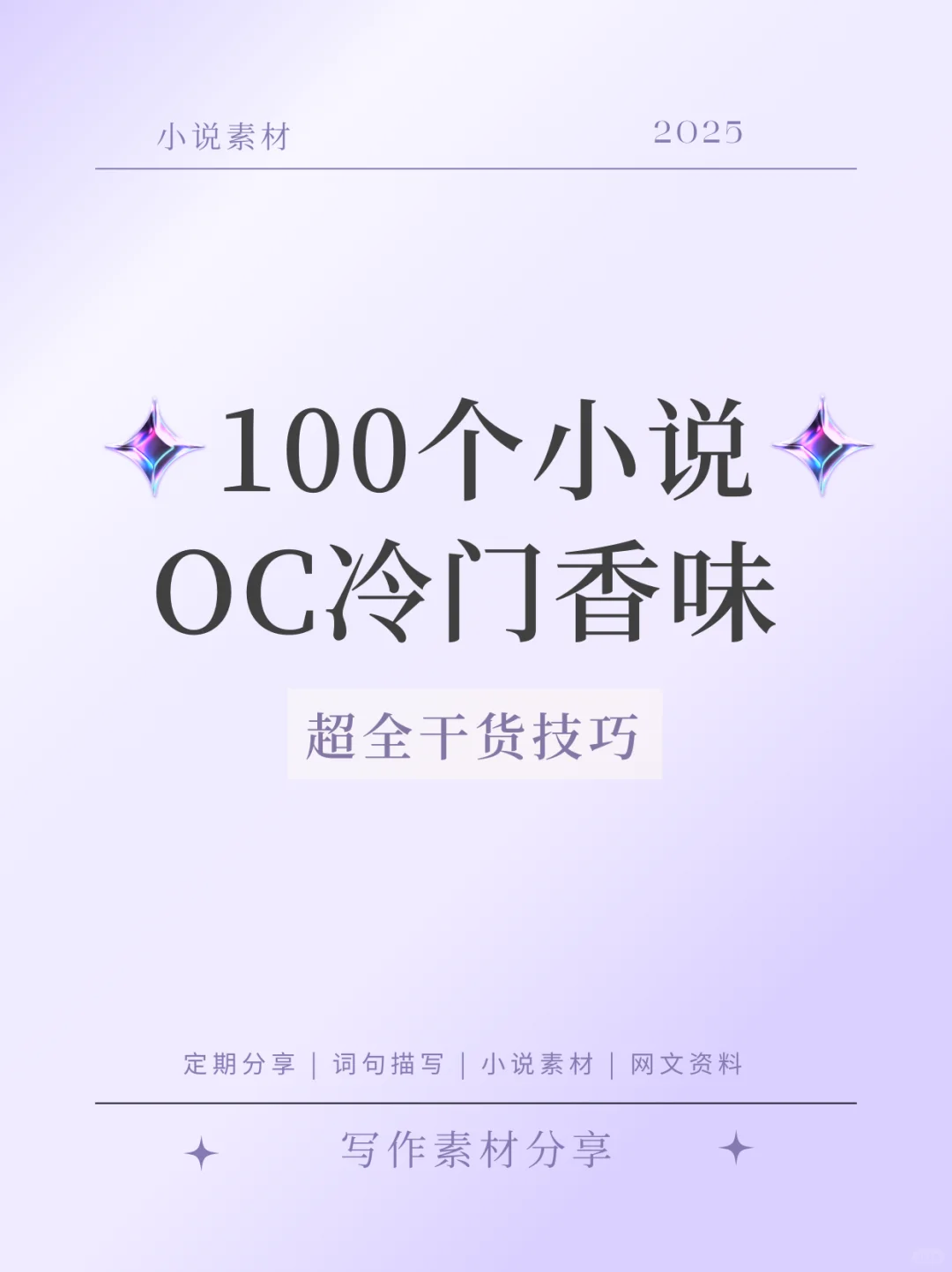 建议收藏❗️99%的人不知道的100个小说oc香味