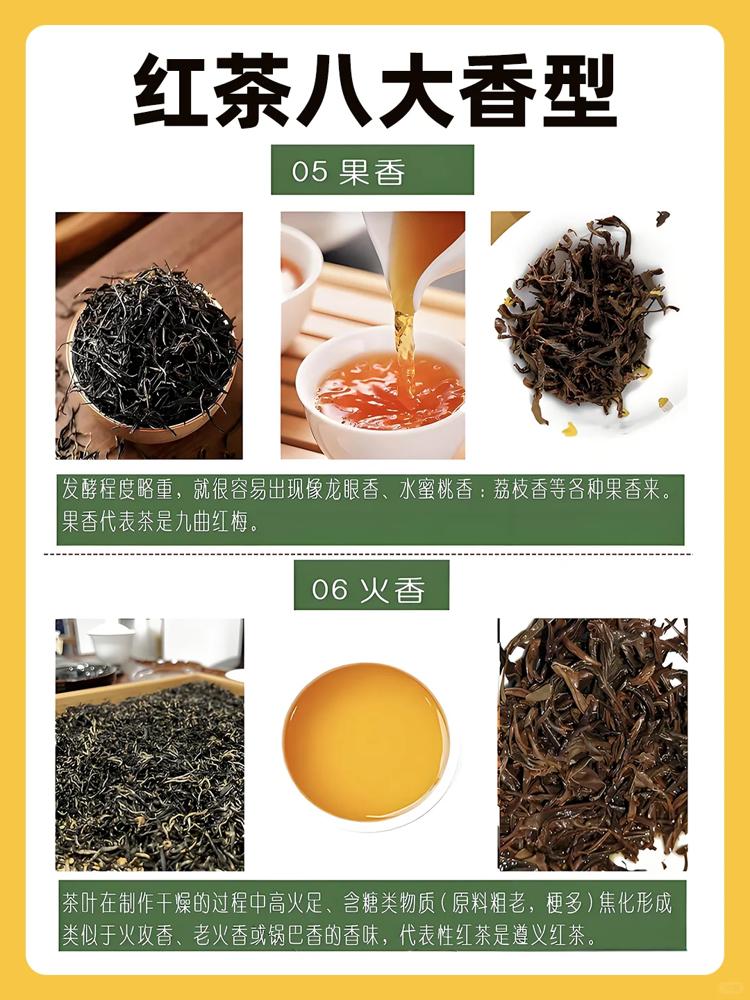 ✨红茶八大香香型图鉴，你喝过几种？