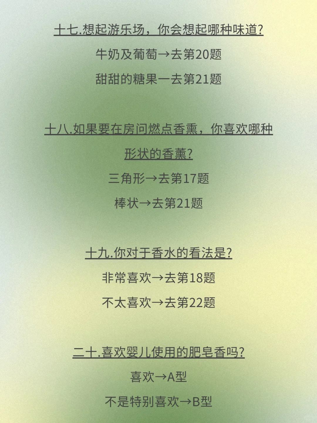 超准！测出你的香气人格！