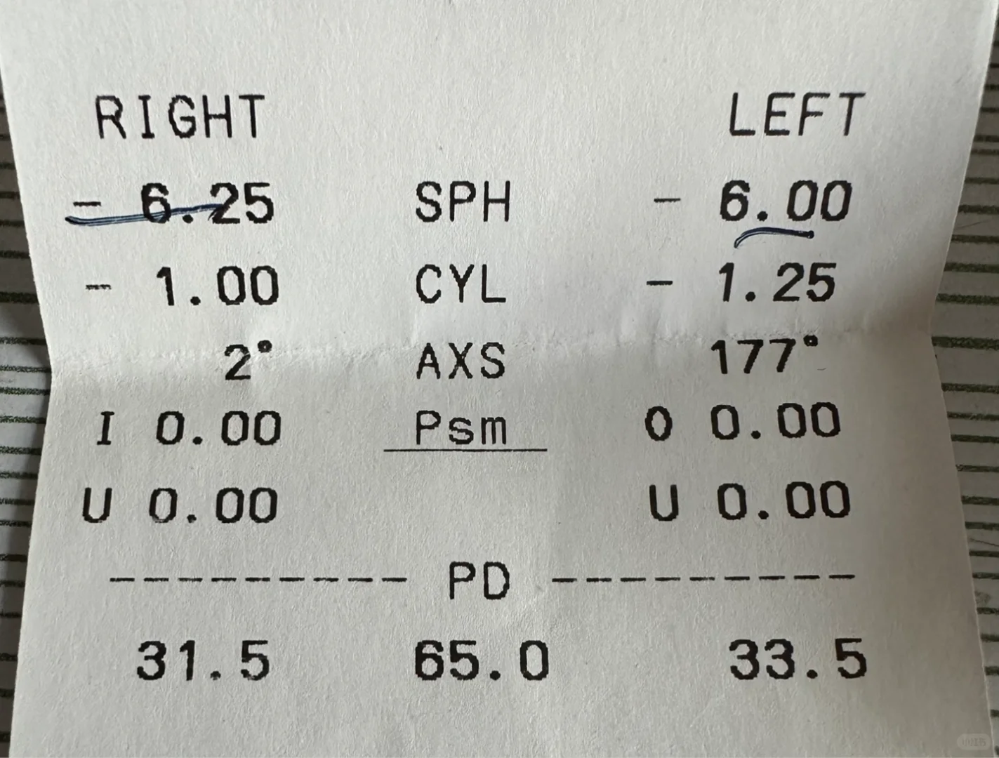 这个视力测试结果怎么看