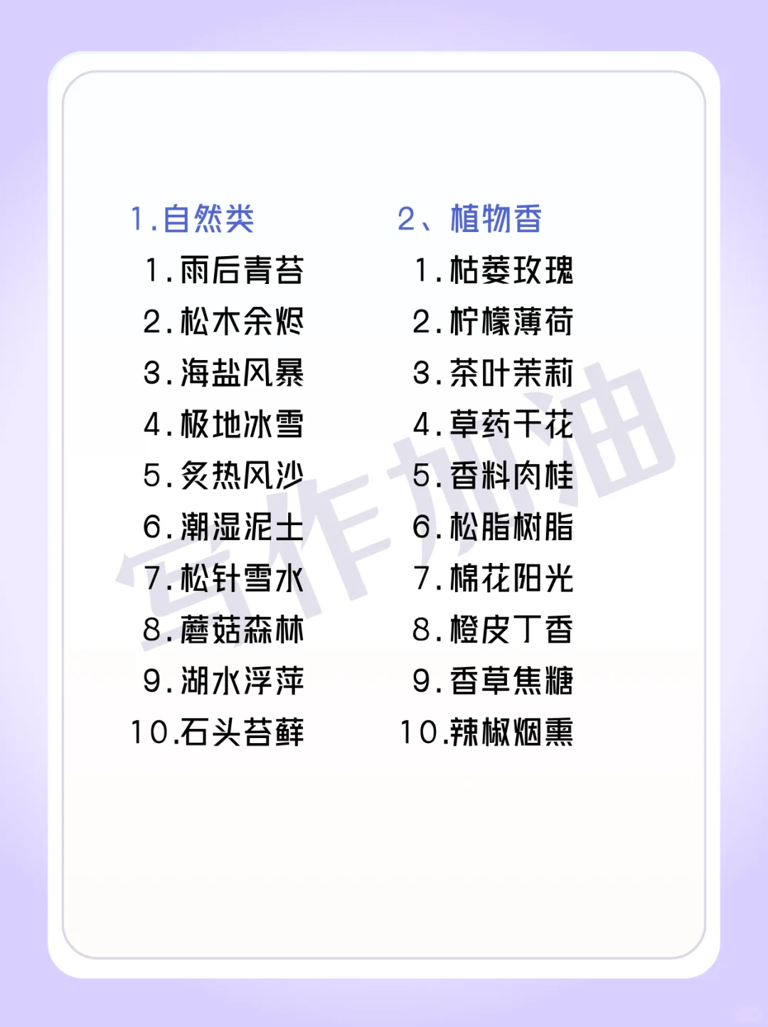建议收藏❗️99%的人不知道的100个小说oc香味