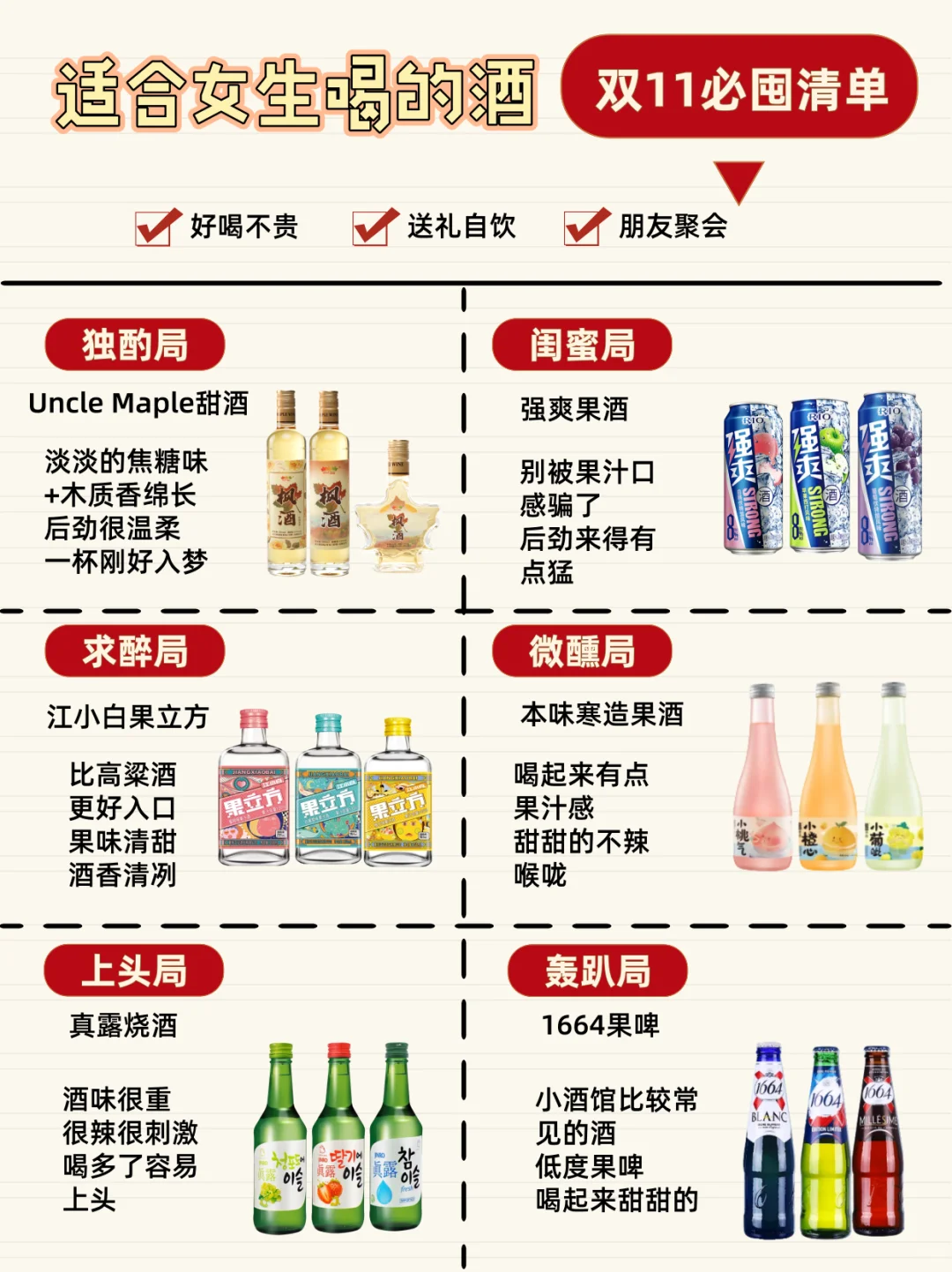 ?双11必囤清单｜适合女生喝的微醺酒?