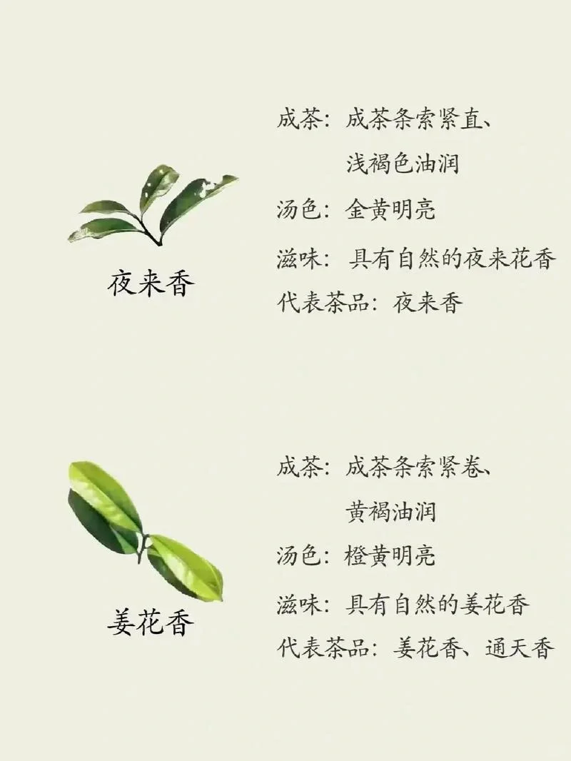 茶知识|凤凰单丛茶十大香型，6张图告诉你?