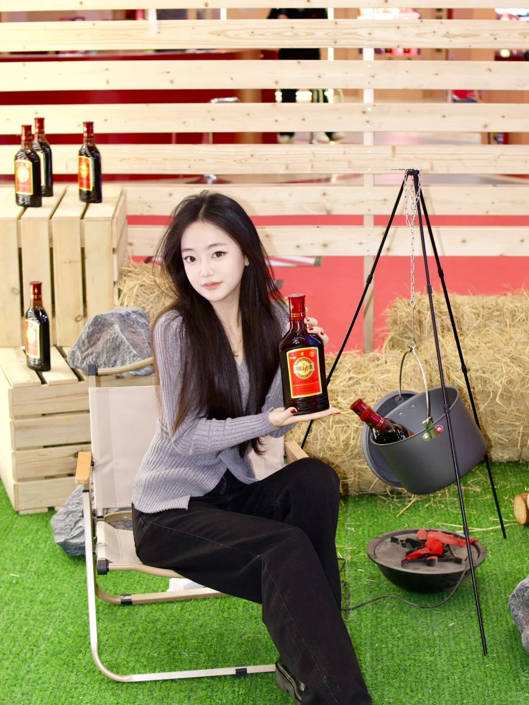 ?在武汉酒博会玩嗨了！！