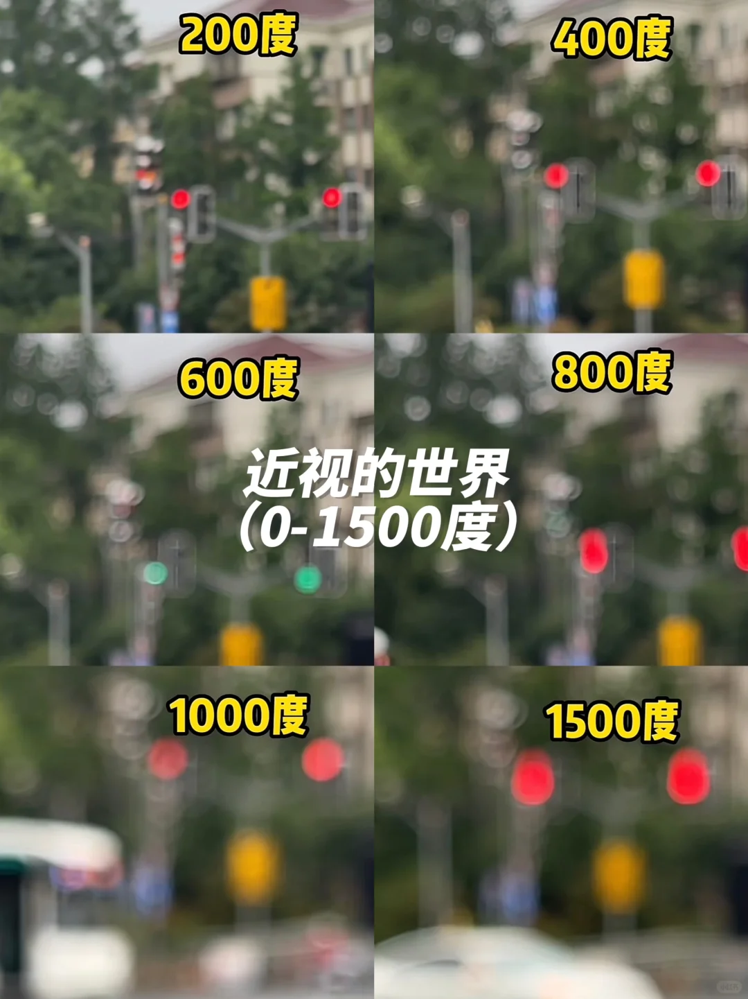 近视眼的朦胧宇宙 | 200度到1500度的世界有