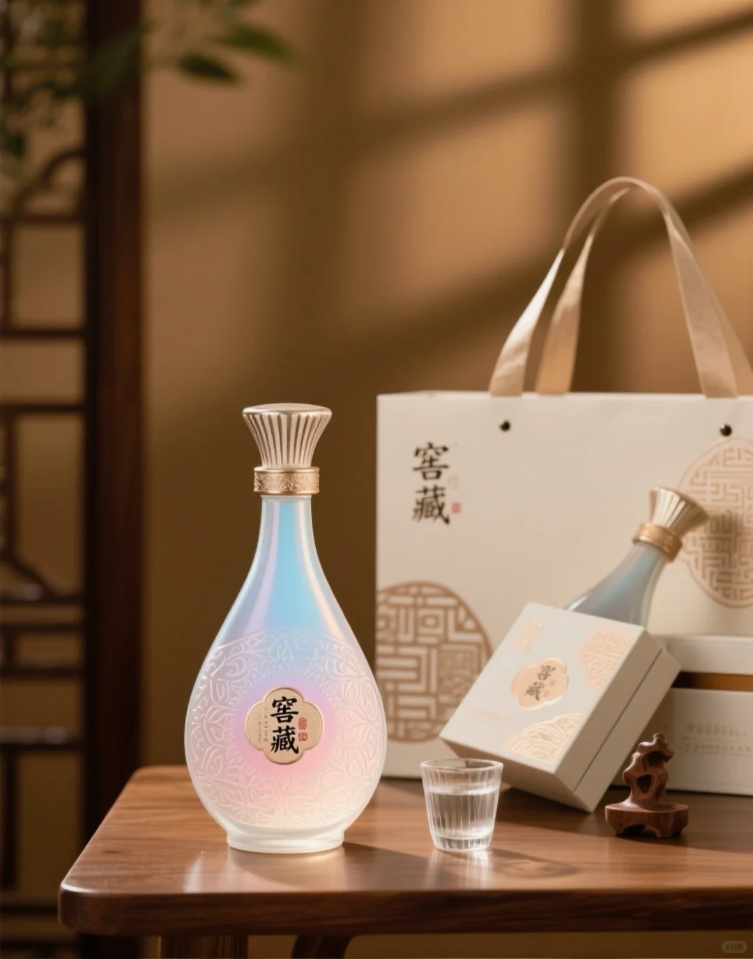 高端清香型白酒包装设计|东方美学酒瓶设计