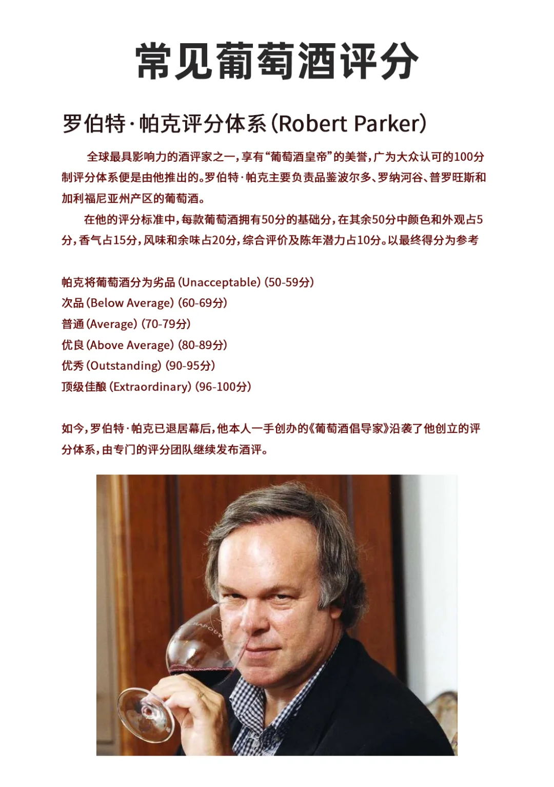 葡萄酒常见评分