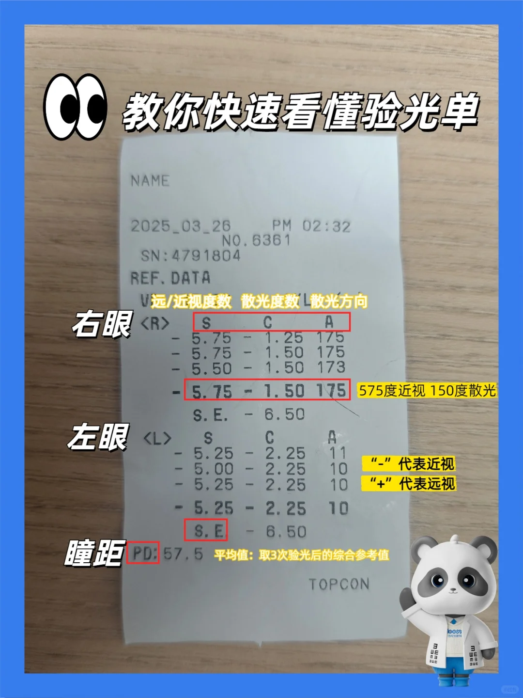 ?秒带你看?懂电脑验光单