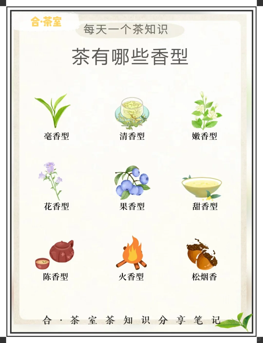 茶叶常见九种香型，一文全了解！