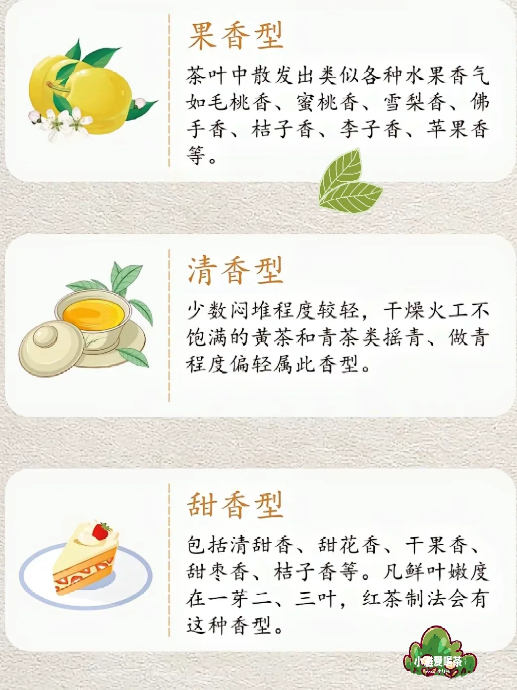 茶叶9大香型?总有1种是你喜欢的吧?来对照