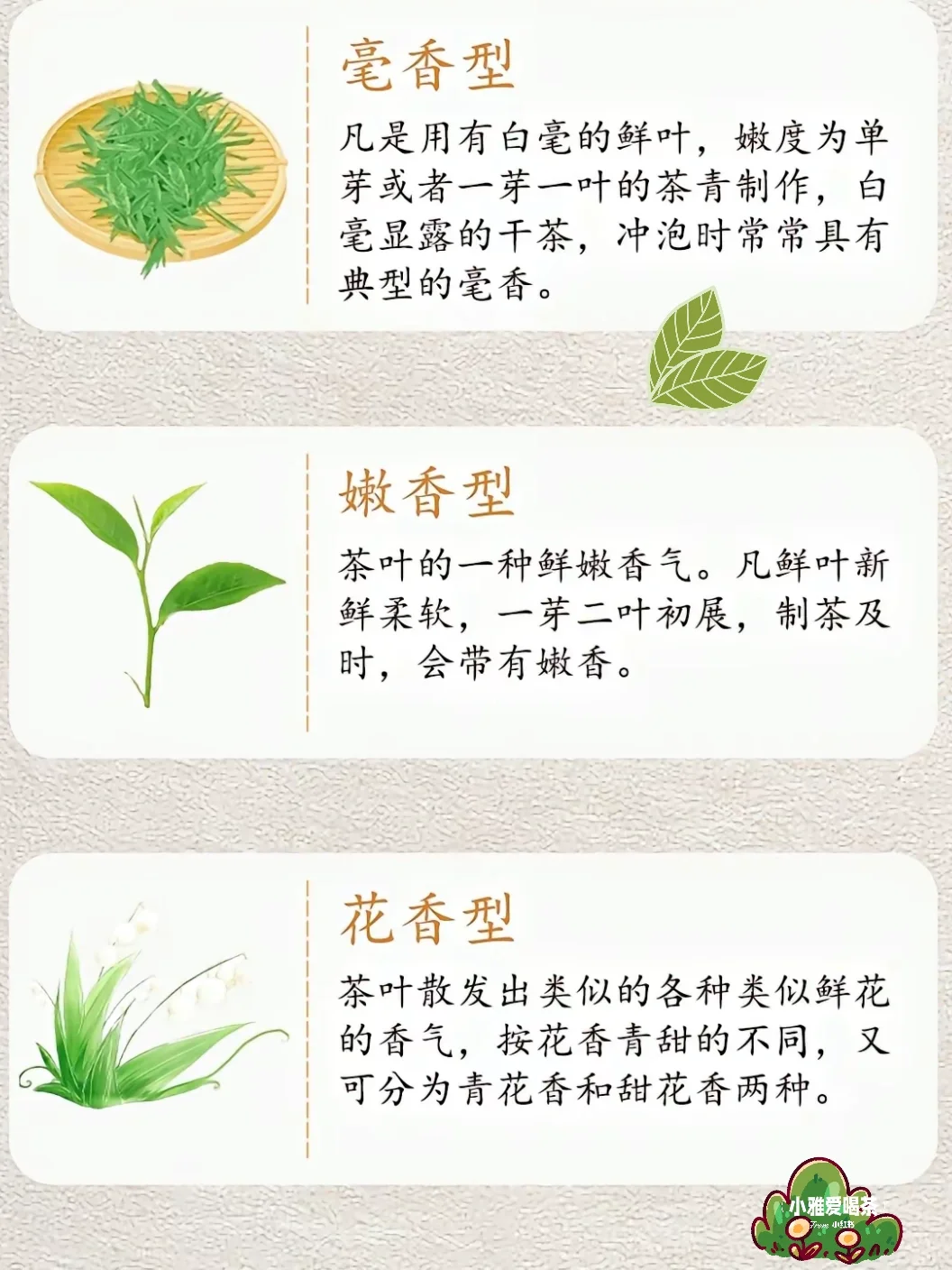茶叶9大香型?总有1种是你喜欢的吧?来对照