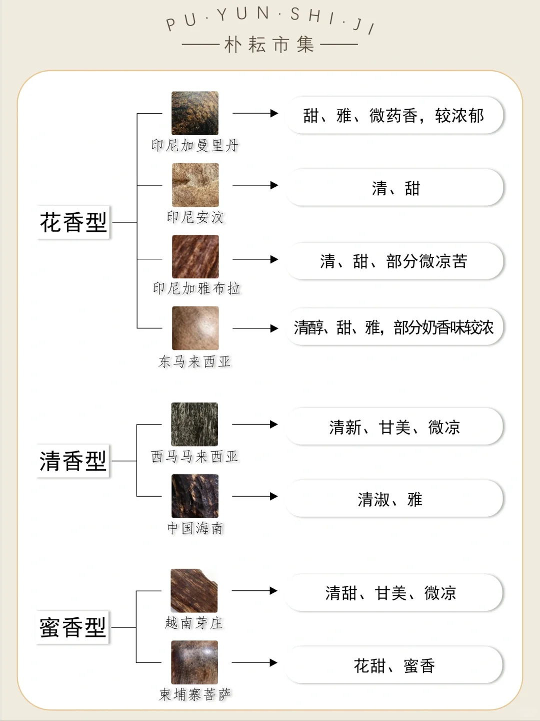 香文化入门|25种沉香的香型汇总