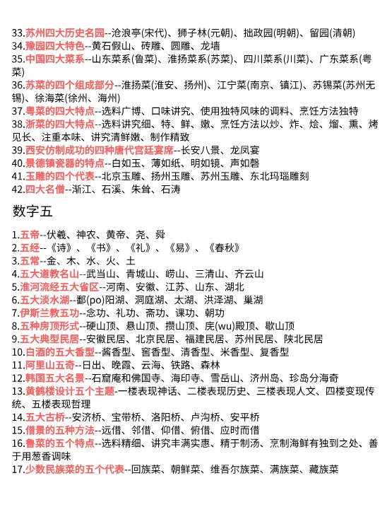 速记！导游笔试全导知识点分享（数字相关）