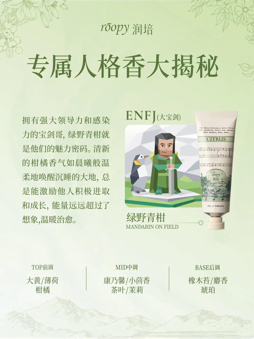 润培护手霜 × MBTI香格匹配? 绿人组篇