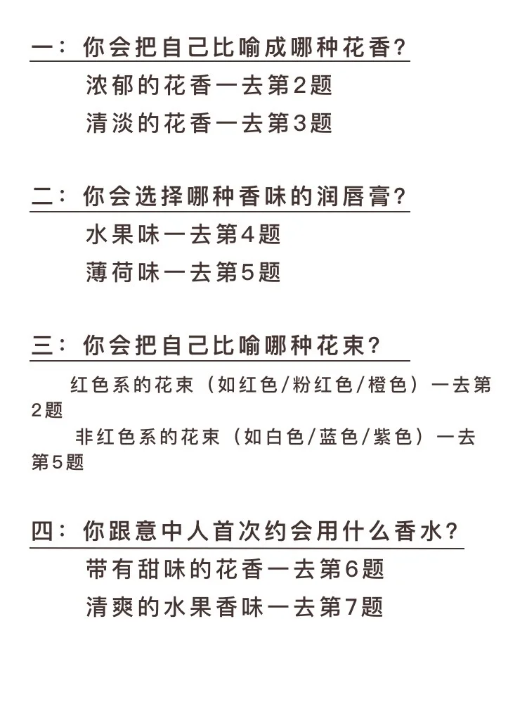 1分钟测出你的香气人格！简直太懂我了！