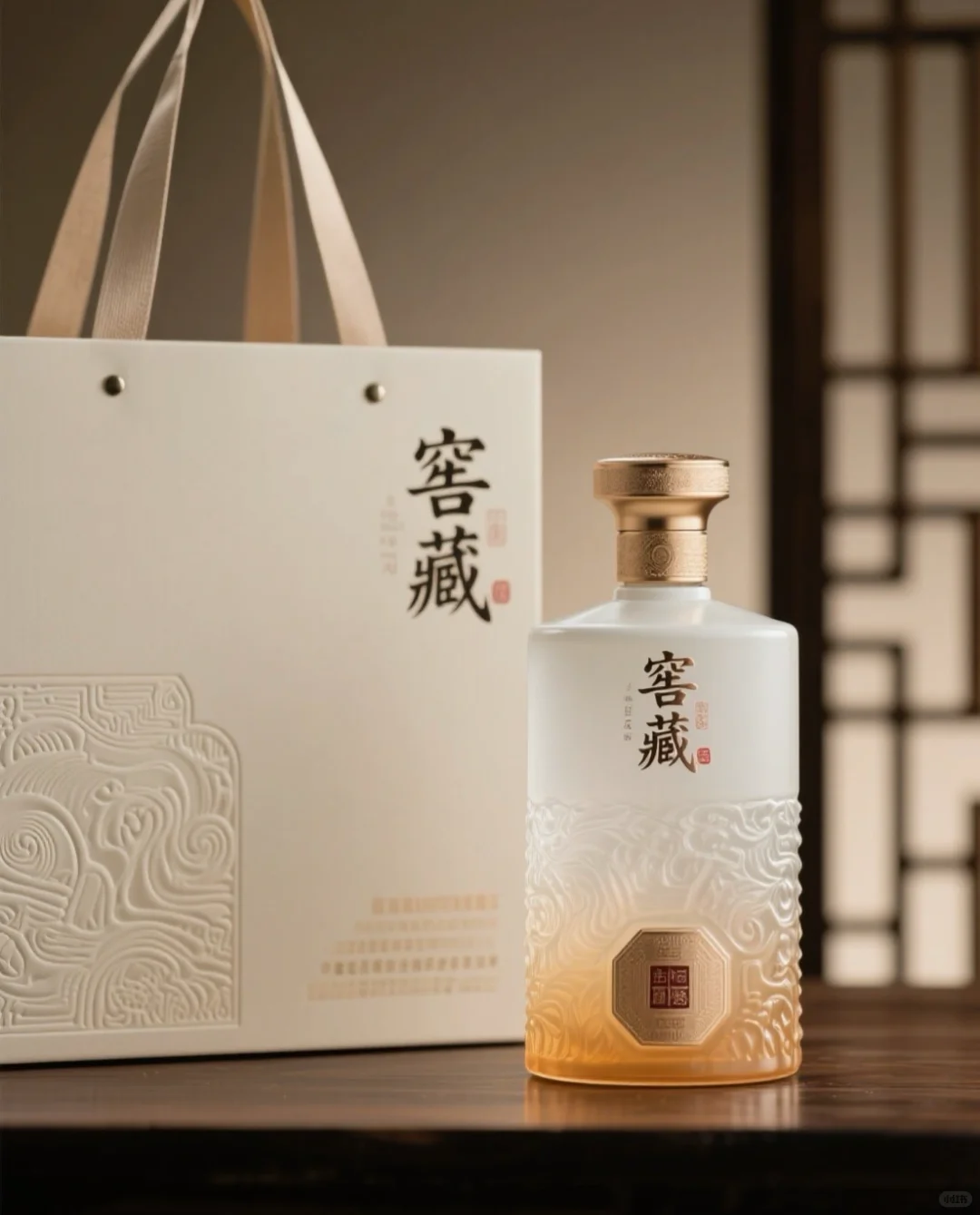 新中式白酒包装设计|国风磨砂酒瓶包装设计