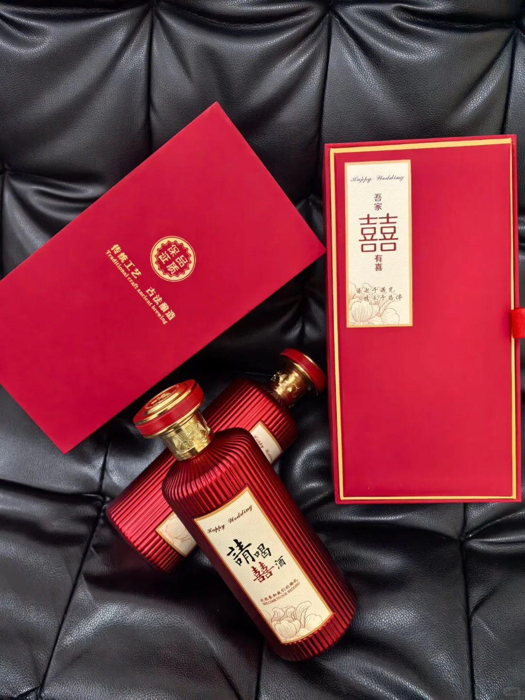 美艳绝伦的喜宴酒礼盒