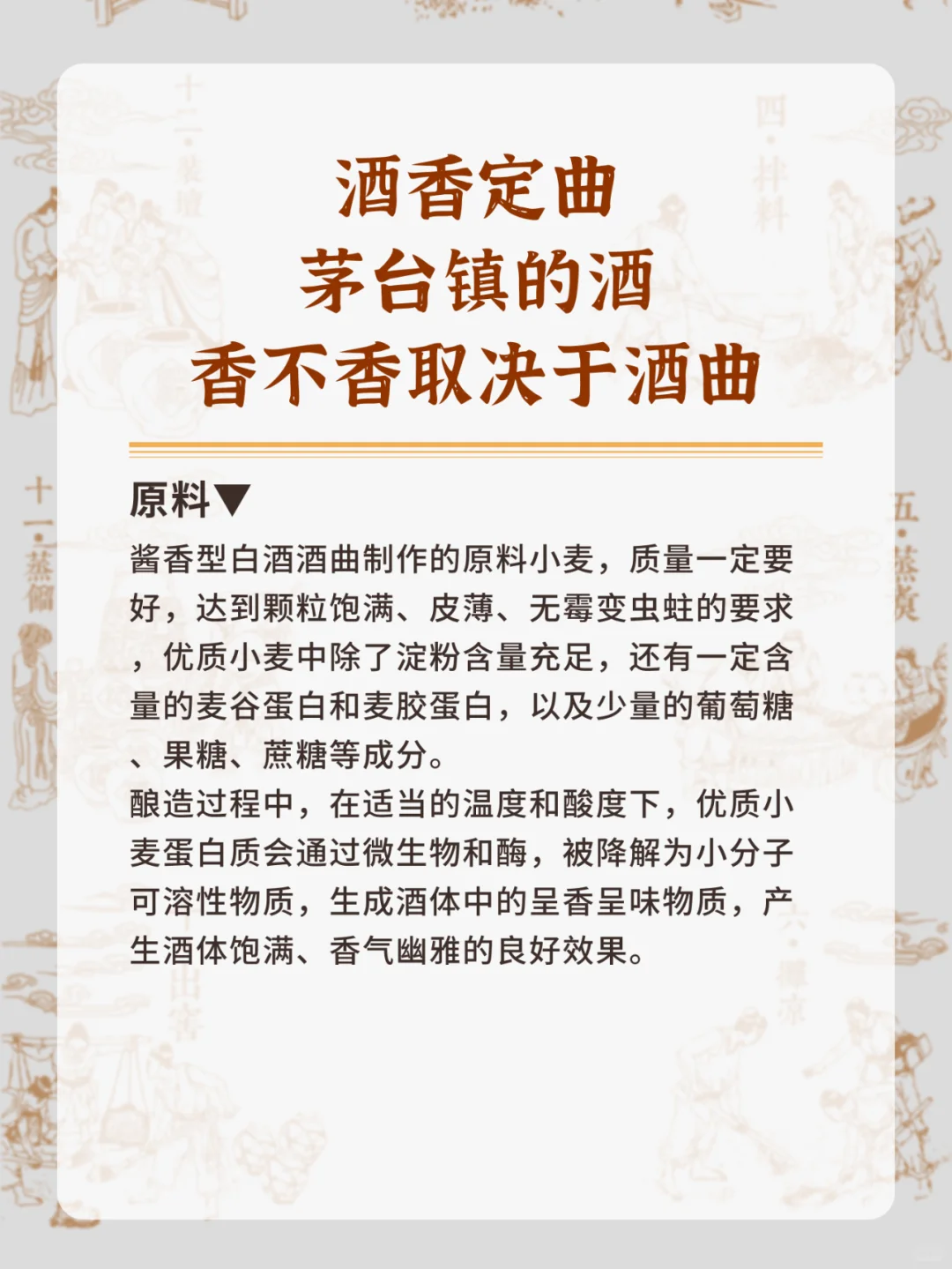 你手中的酒香不香，在于酒曲！