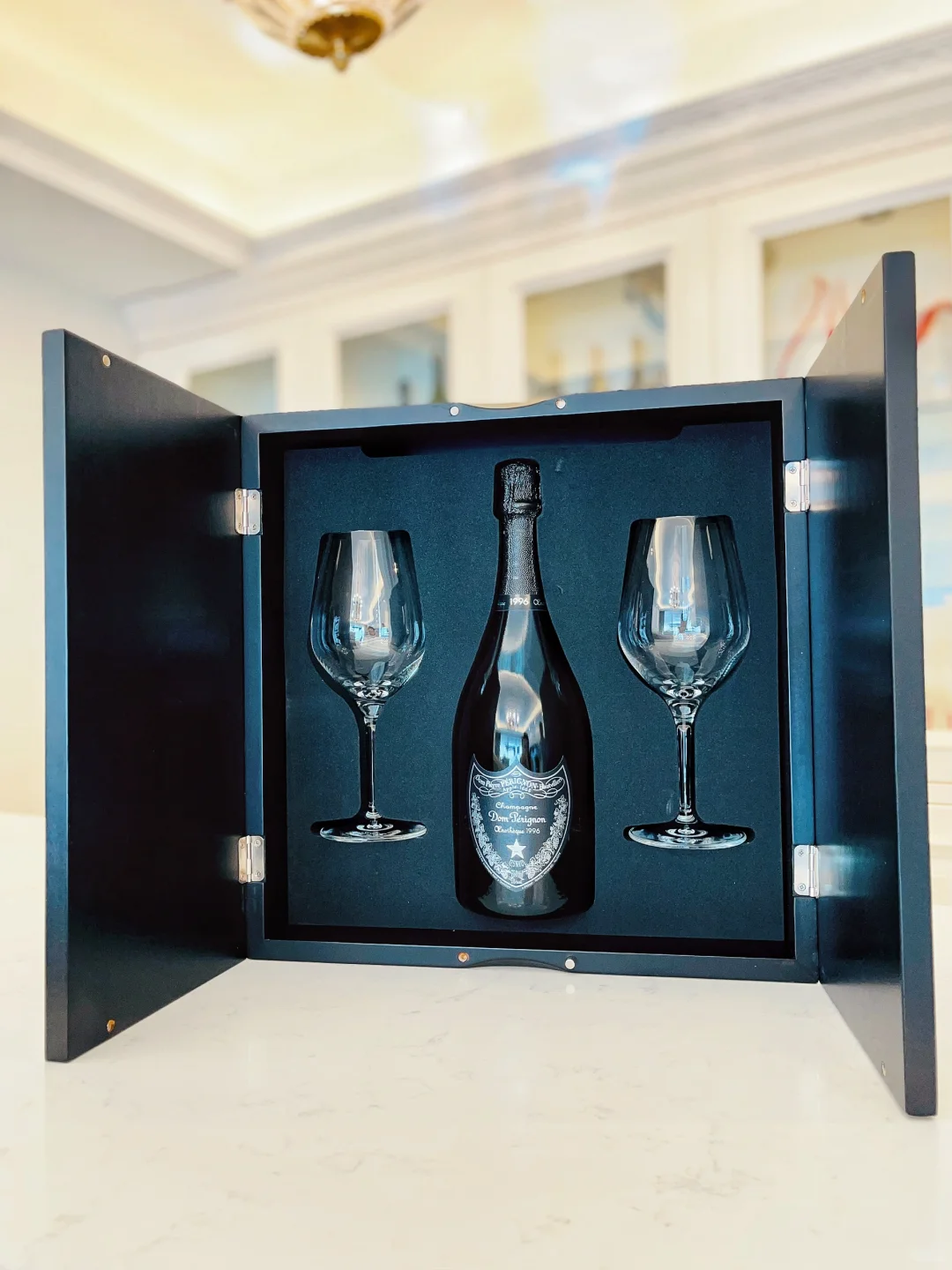 收藏|唐培里侬Oenotheque1996对杯木礼盒