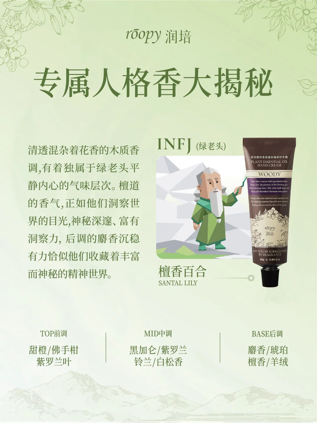 润培护手霜 × MBTI香格匹配? 绿人组篇