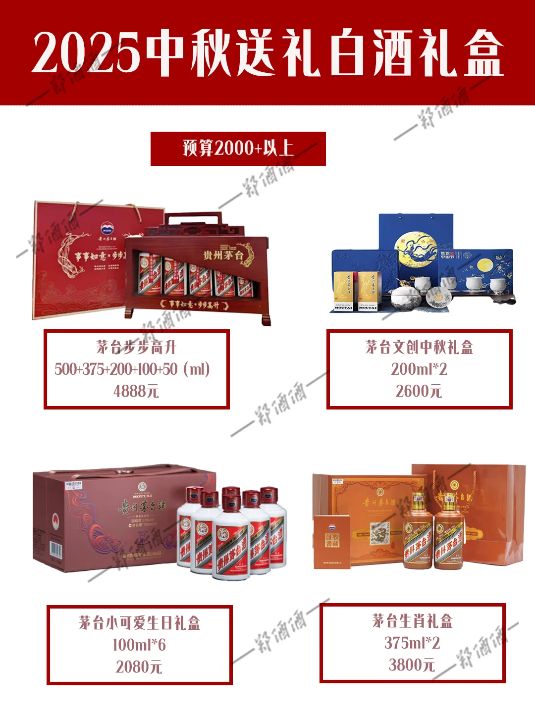 中秋白酒礼盒怎么选？4 档预算不踩雷?